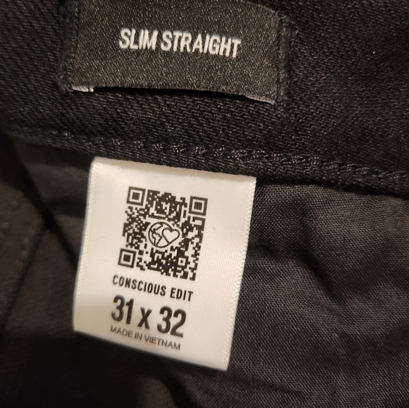 Express Black Slim Straight Jeans - Picture 3 of 7
